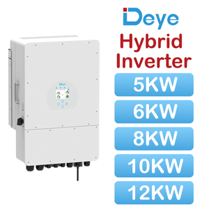 Evropa Ittifoqi ombori Deye Sun-12K-Sg04lp3 gibrid quyosh inverteri 3 fazali 12 kVt quyosh energiyasi tizimi