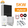 5kw Off Grid Power System Uy quyosh to'plami ulgurji to'liq to'plam quyosh energiyasi ishlab chiqaruvchisi