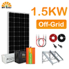 Mening Solar 1.5kw 1500W off Grid Quyosh Paneli Uyda foydalanish uchun energiya quvvat tizimi